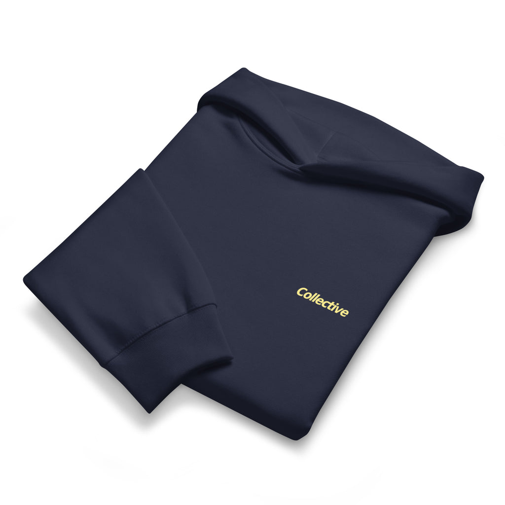 Oversized heavyweight hoodie with branding
