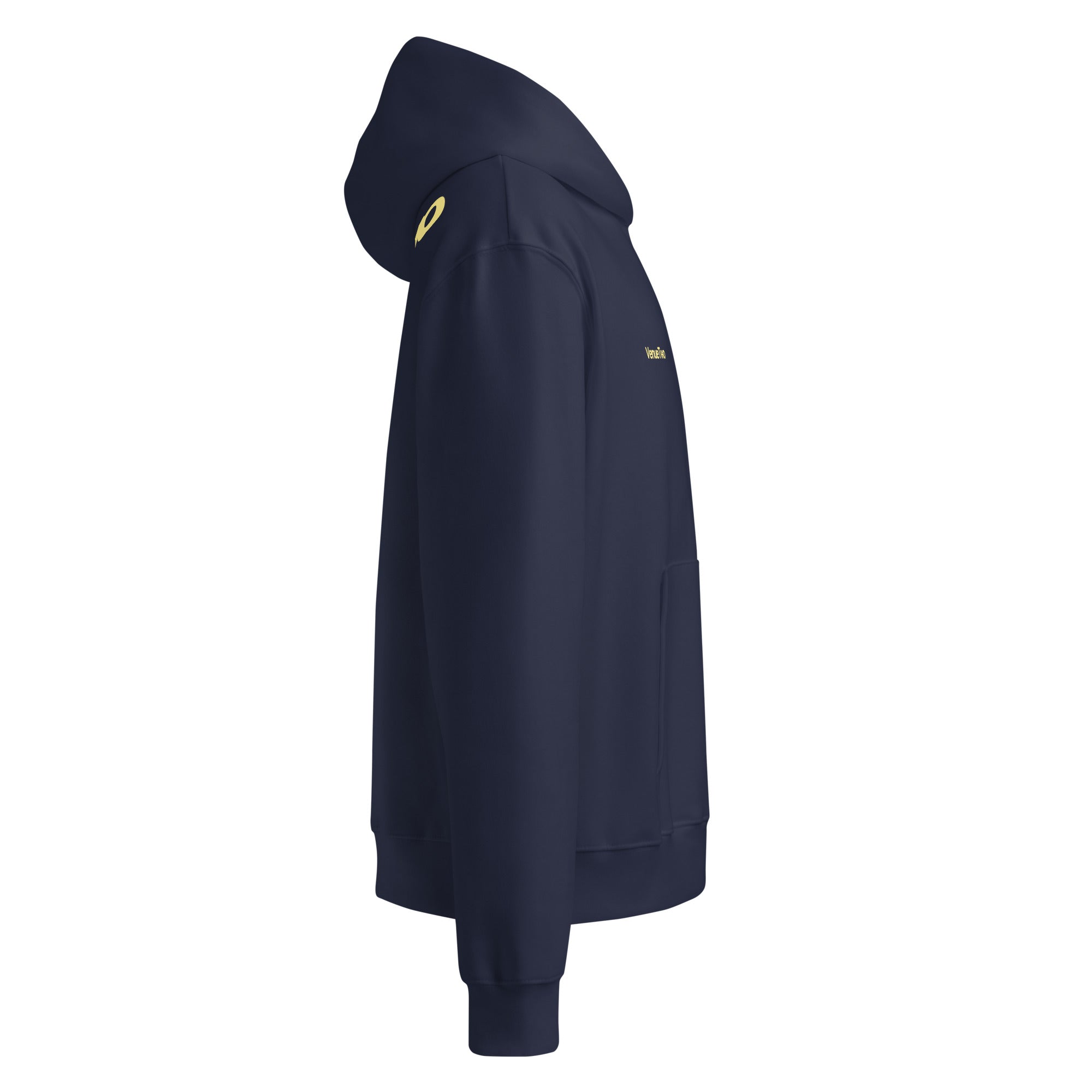 Oversized heavyweight hoodie with branding